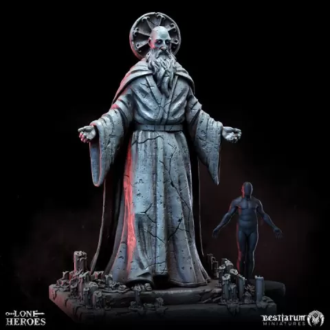 Statue of the Sainted Patriarch | Folk of the Realm | Terrain - Fantasy by Bestiarum Miniatures