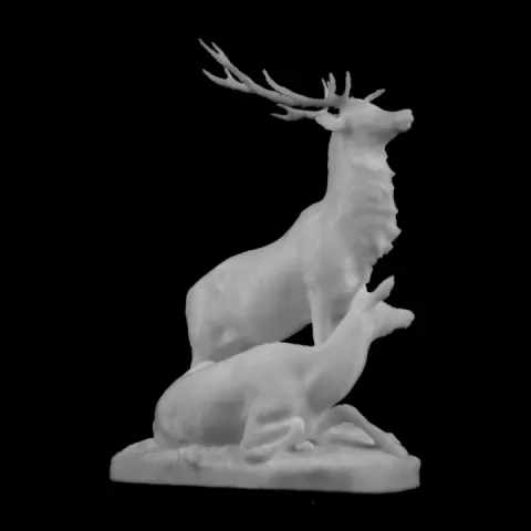 Herd of Deer in the Jardin du Luxembourg, Paris by Scan The World