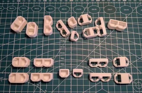 RJ45 / Ethernet cable connector protective caps. Printed with NO SUPPORT!