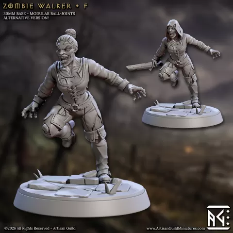 Zombie Walker - F (March of The Zombie Walkers) by Artisan Guild