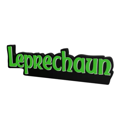 3D MULTICOLOR LOGO/SIGN - Leprechaun