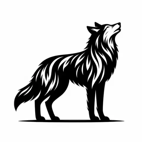 Wall Art wolf