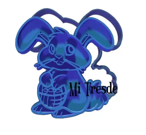 BUNNY AND EASTER EGG CUTTER AND MARKER-CONEJO Y HUEVO DE PASCUAS CORTANTE Y MARCADOR