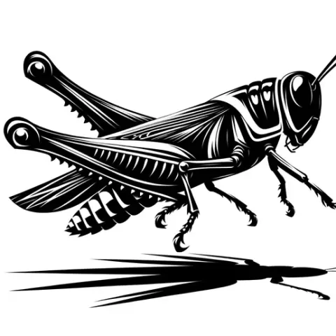 Wall Art grasshopper Insect