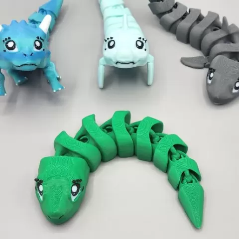 FLEXI FIDGET DESKTOP GUARDIAN - SNAKE