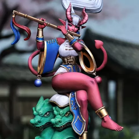 Dizi "The Tiefling" - Bicefalo Pinup Atelier by Alan Castellanos