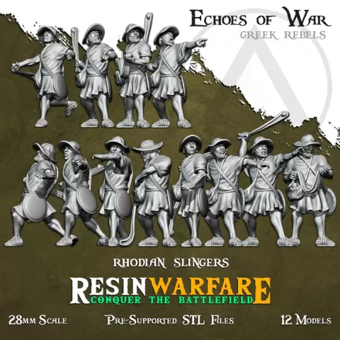 Rhodian Slingers - Echoes of War: Aegean Lions by ResinWarfare