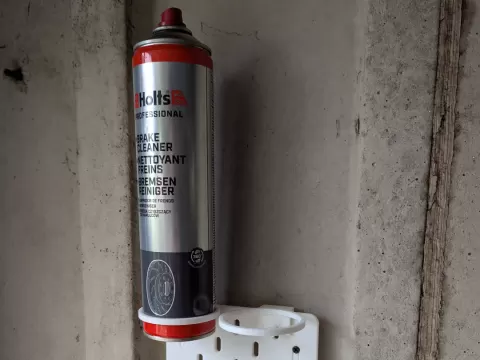 Skadis brake cleaner holder