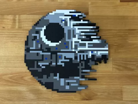 Star Wars Death Star Pixel Art