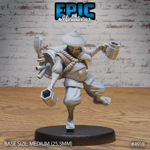 Drunk Master / Martial Arts Warrior / Shaolin Fighter / Chinese Folk / Kung Fu Lord / Ancient Temple Guard / Human Monk / Mystical Eastern Humanoid / Iron Fist Encounter by Epic-Miniatures