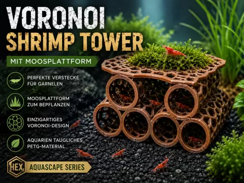 Voronoi Shrimp Tower / Garnelenversteck