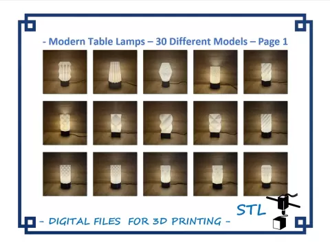 Modern Table Lamps – 30 Different Models