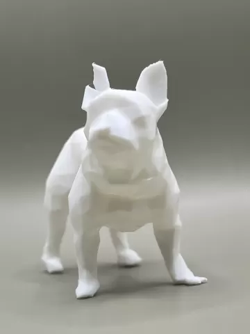 Low Poly & Pixelated Frenchie Pup