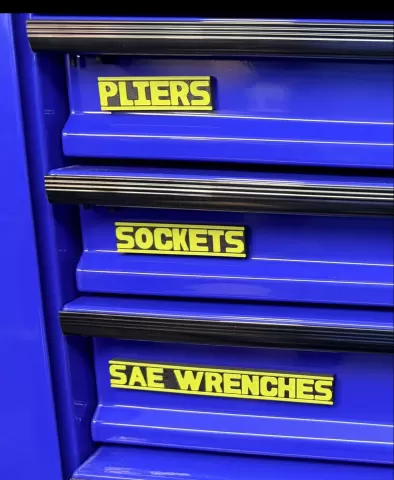 Complete Toolbox Organization (116+ Labels) | Style D | R7Makers