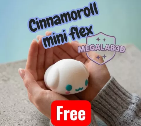 cinnamoroll mini flex free MegaLab3d 3mf