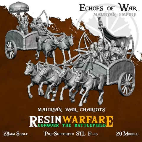 Mauryan War Chariots - Echoes of War: Aegean Lions by ResinWarfare