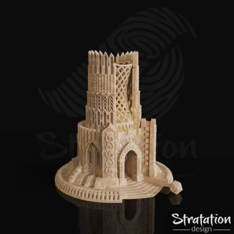 Seraph Citadel Dice Tower by Stratation Design