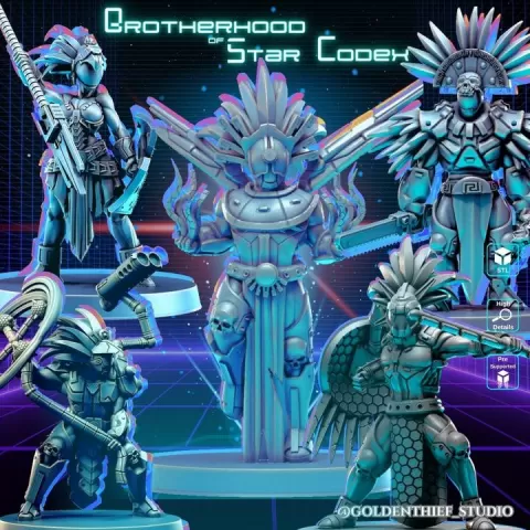 Brotherhood of Star Codex - From Aztlán to the Stars by Golden Thief Studio