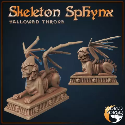 Skeleton Sphynx by Embernell Studio