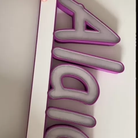alaia personalized name lamp