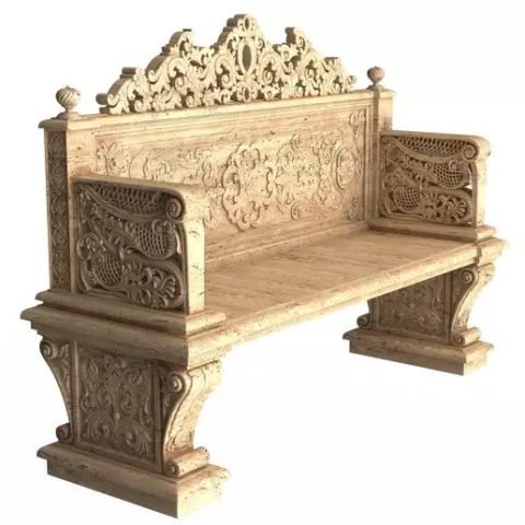Stone Bench 05