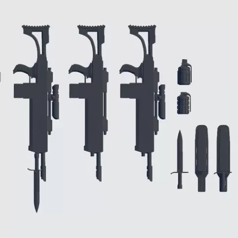 112 Imperial guardsman custom lasguns