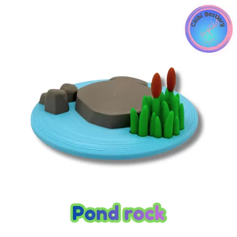 Pond rock display by ChibiBestiary