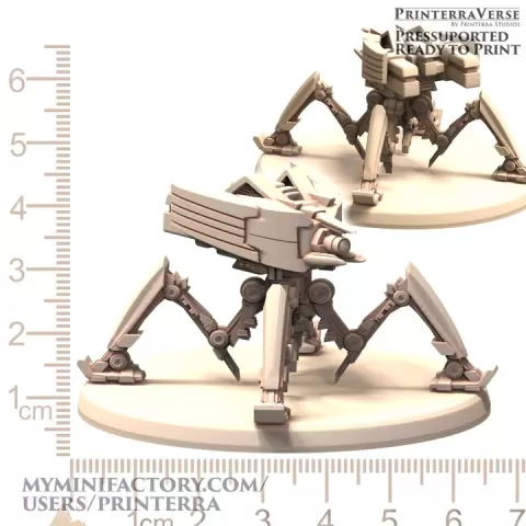 032 TECHNOPUNK Cyber Police Drone by Printerra Studios