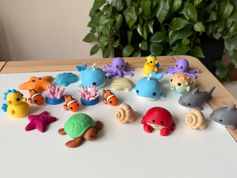 Sea animals - set