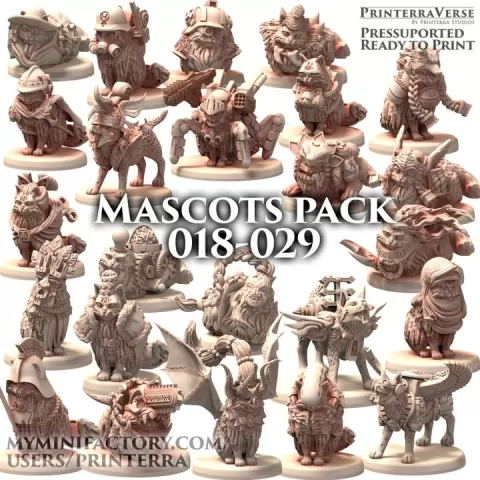 Mascot Pack 2 by Printerra Studios