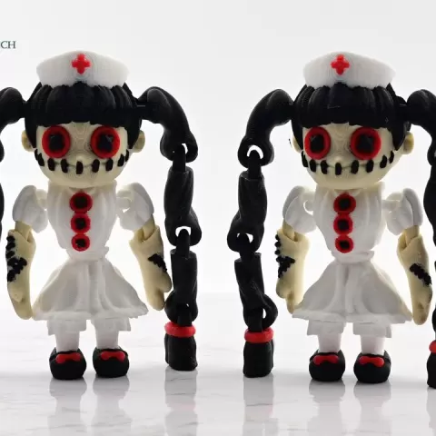 Cobotech Articulated Spooky Doll by Cobotech - Fun Cobotech Halloween Toys - Fall Decor - Unique Gifts - Halloween Decor by Cobotech