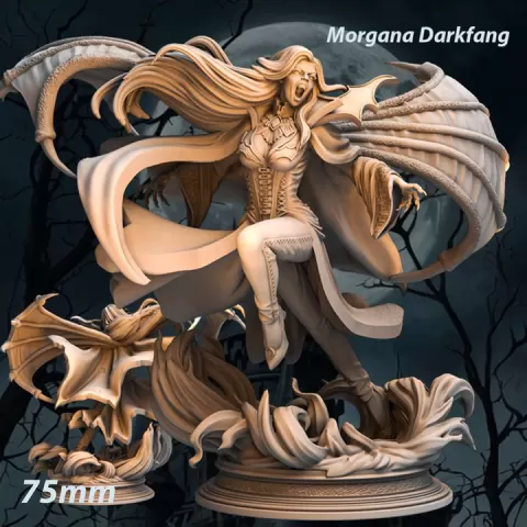 Darkfang - Female Vampire Necromancer - Female Necromancer Vampire - Female Vampire – Female Necromancer by Print Fantasy