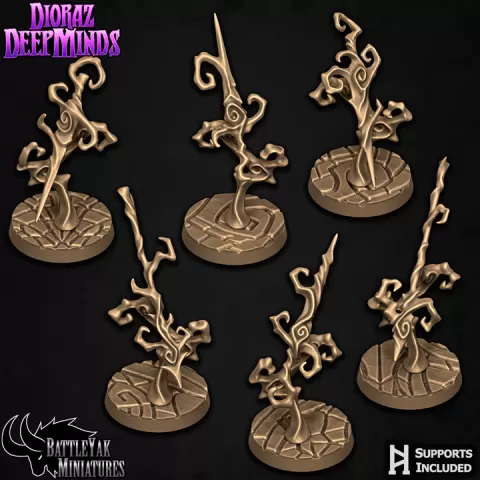 Dioraz Psionic Weapons & Customization Set by Battle Yak Miniatures