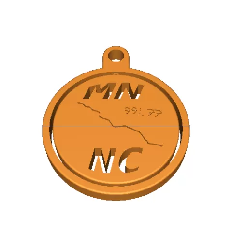 Coin keychain