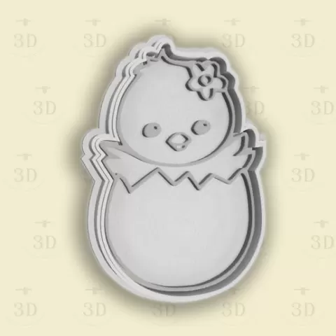 Chicken in egg Easter COOKIE CUTTER