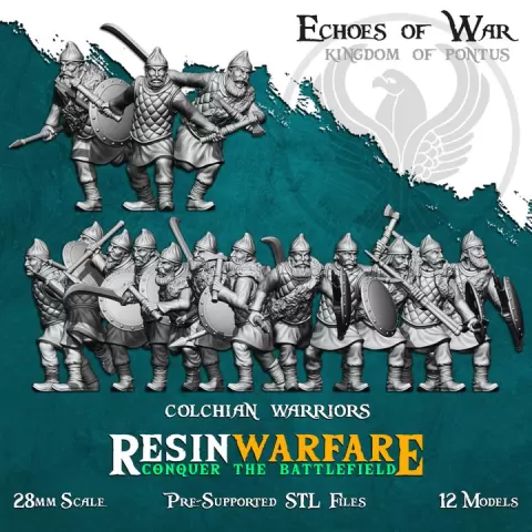 Colchian Warriors - Echoes of War: Aegean Lions by ResinWarfare