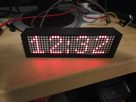 MAX7219 Clock Enclosure powered by ESP32-S3