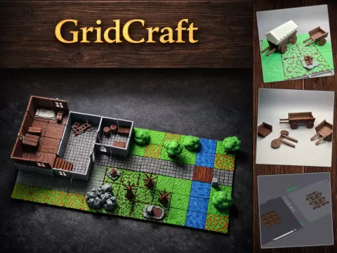 GridCraft – Modular Wagon Set