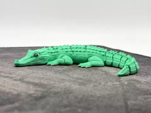 Articulated flexi crocodile