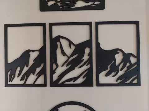 3-piece Mountain Range