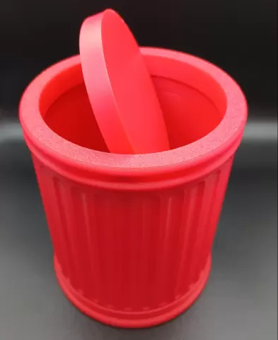 Fluted Column Mini Trash Can