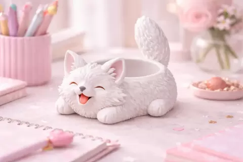 Snowfox Planter.stl