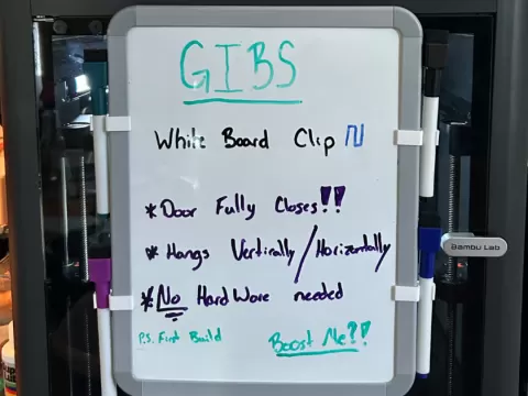 White Board Clip (No Hardware needed)