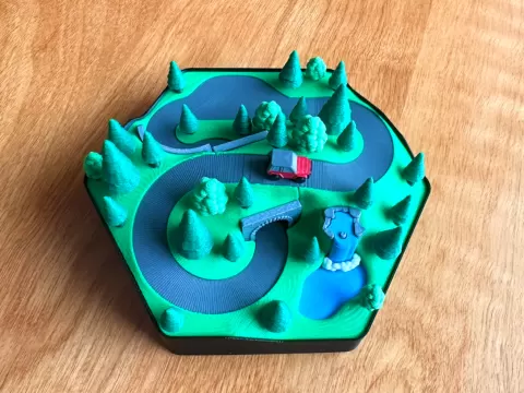 Forest Landscape Functional Diorama (Driving Car)