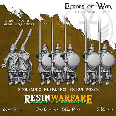 Ptolemaic Kleruchoi (Extra Poses) - Echoes of War: Aegean Lions by ResinWarfare