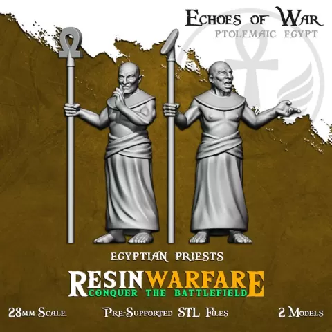 Egyptian Priests - Echoes of War: Aegean Lions by ResinWarfare