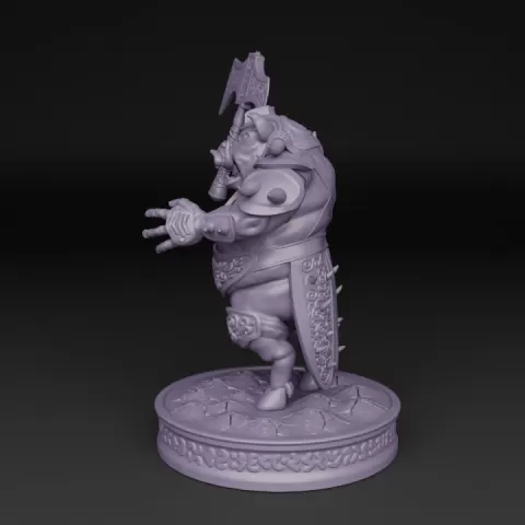 Warrior Pig + Base by MirDraft