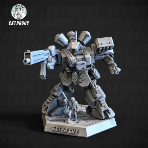 Heavy Mech Cody 100mm Static Set by Extra Guy