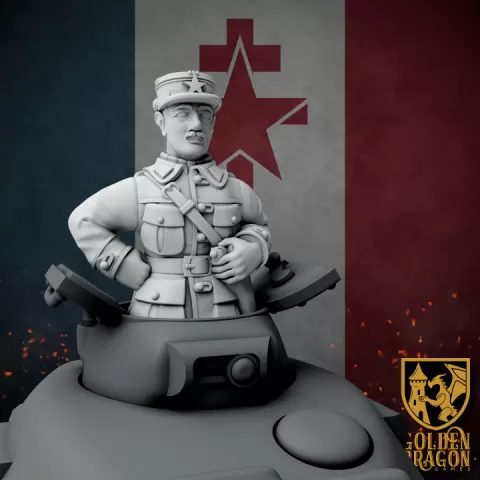 New French Republic - Colonel Charles De Gaulle by Golden Dragon Games