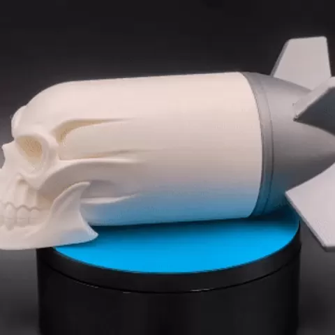 Skull Nuke - Dark Shelf Decor by Jackson Moon